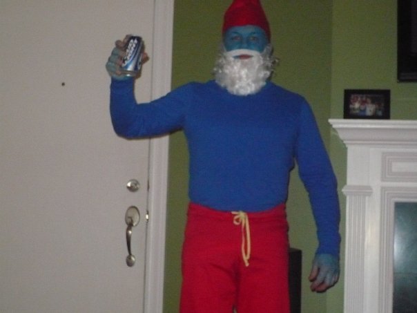 papa smurf beard costume