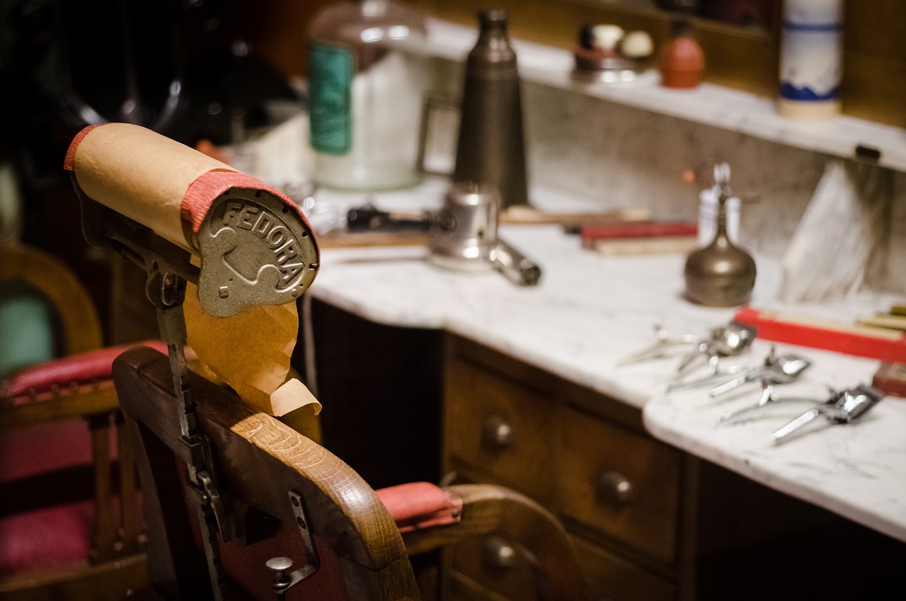 barber chair shaving cream