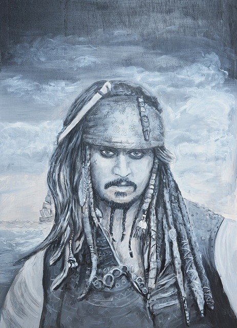 Pirate with beard beads