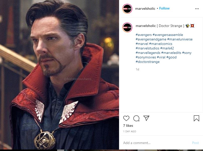 Benedict Cumberbatch Goatee in Dr. Strange movie