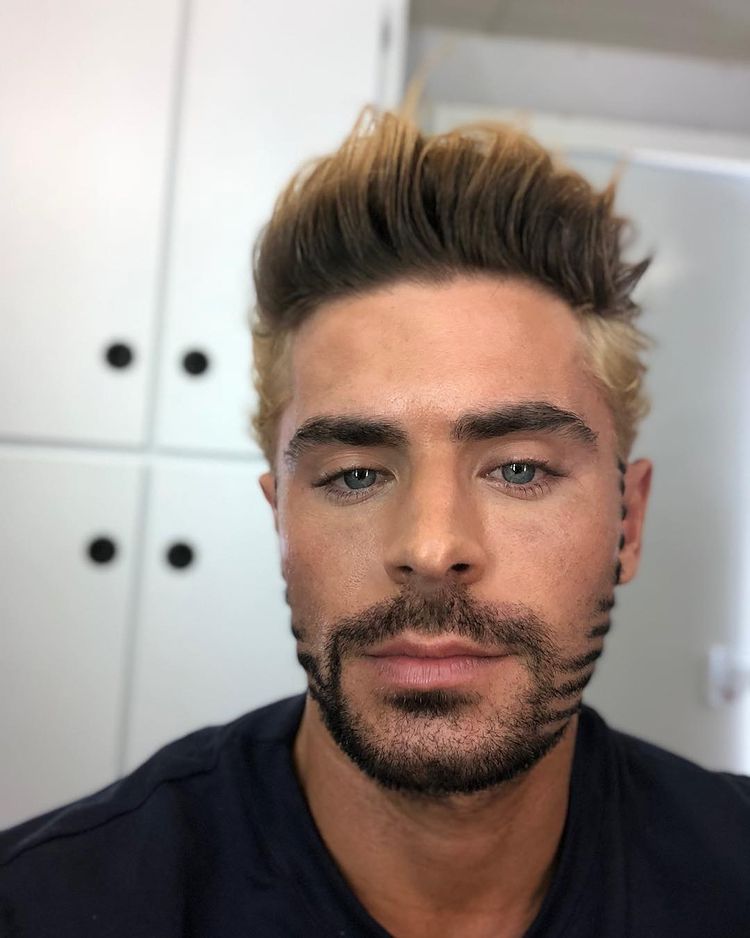 Zac Efron crazy beard