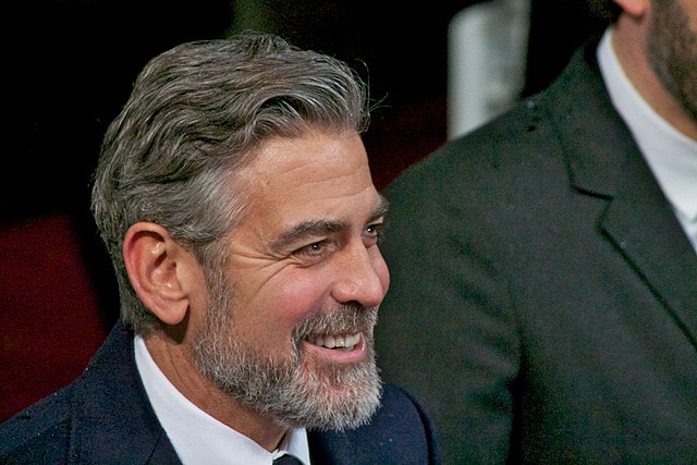 George Clooney with grey beard