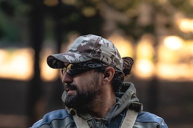 Navy Seal soldier with a beard