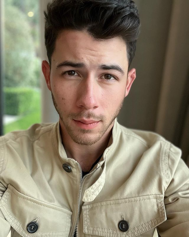 Nick Jonas with a beard