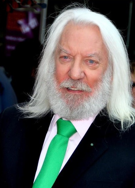 old actor Donald Sutherland with beard