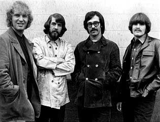 Creedence Clearwater Revival band with beards and mustaches