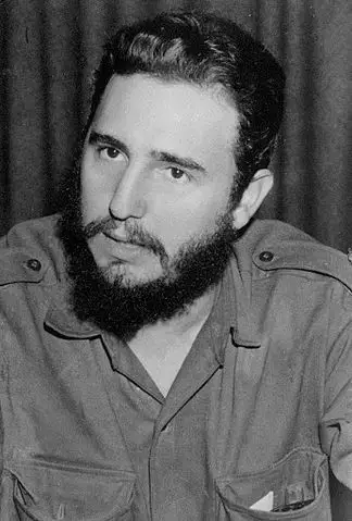 Fidel Castro with a beard in 1950's