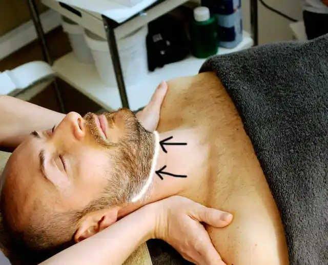 beard neckline location