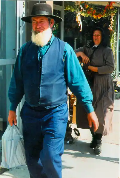 Man with an Amish beard