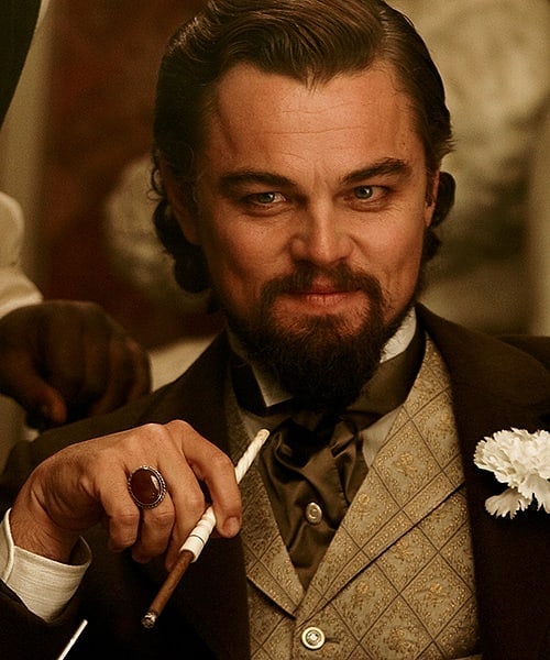 Leonardo DiCaprio with Ducktail beard