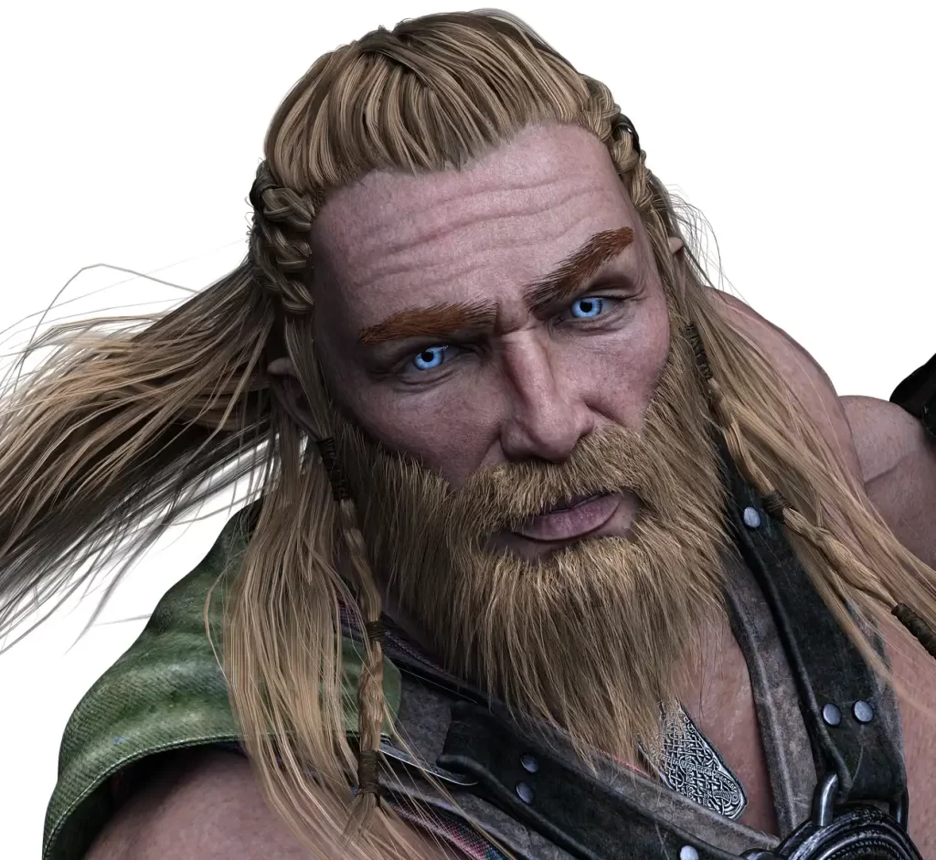 Viking Ducktail beard style